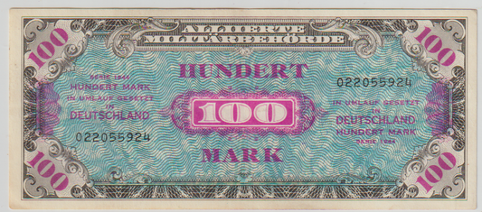 SCARCE USA WWII MILITARY NOTE (USED ON USA BASES IN NAZI GERMANY)