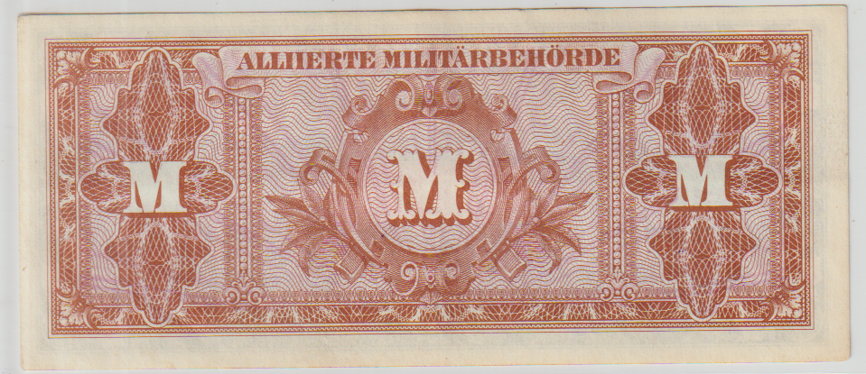 SCARCE USA WWII MILITARY NOTE (USED ON USA BASES IN NAZI GERMANY)